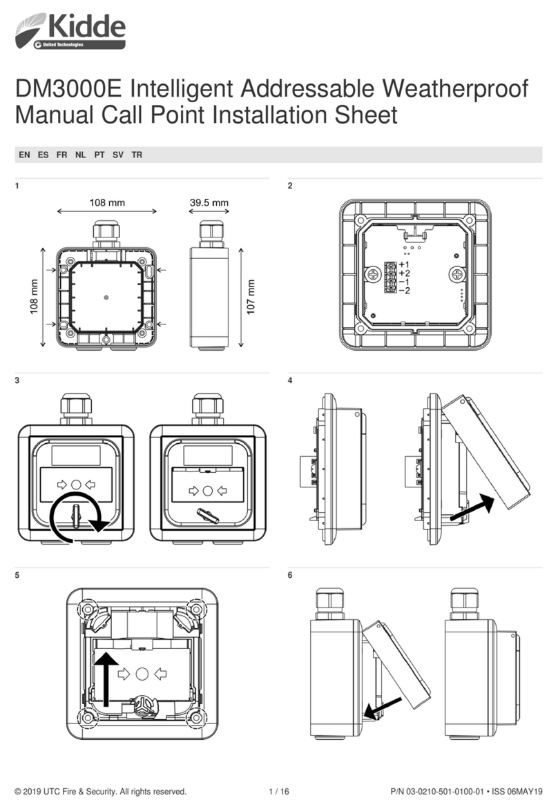 Kidde DM3000E Installation sheet