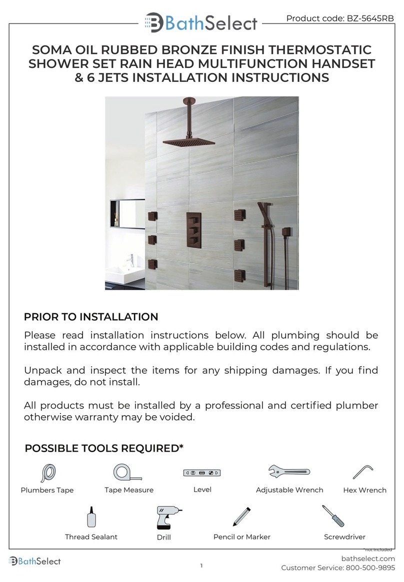 BATHSELECT BZ-5645RB installation instructions