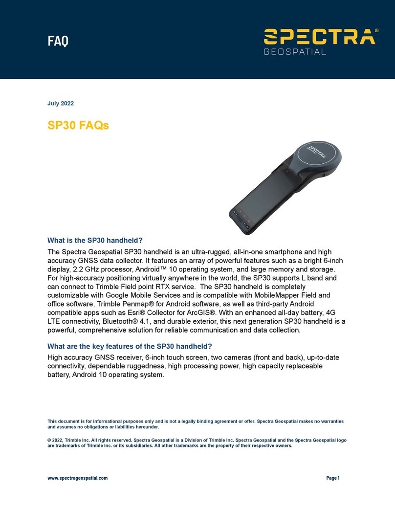 Spectra Geospatial SP30 Faq
