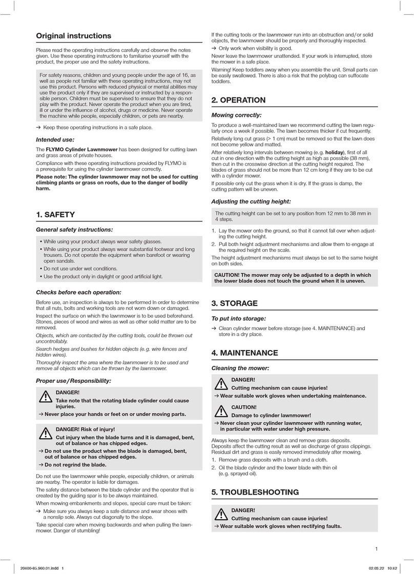 Flymo H400 Original instructions Flymo H400 Original instructions