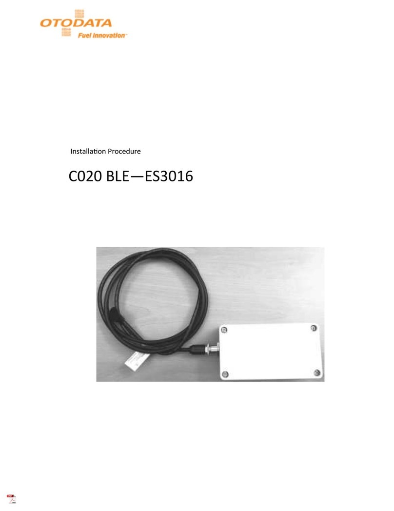 Otodata C020 BLE-ES3016 INSTALLATION PROCEDURE