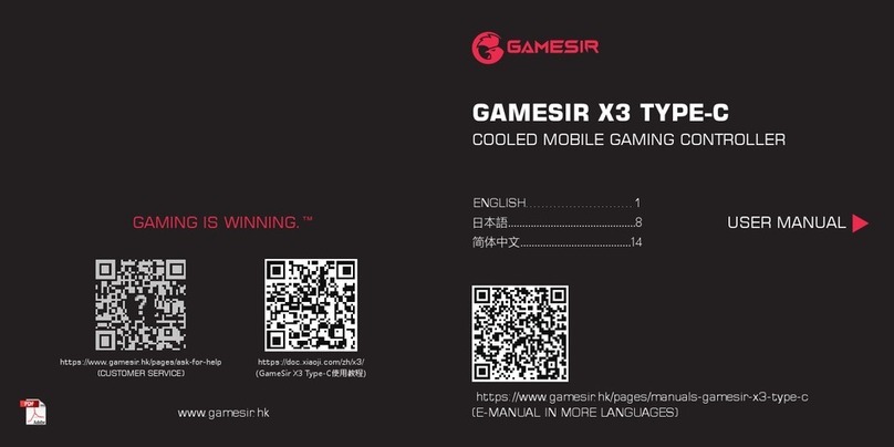 GameSir X3 TYPE-C user manual