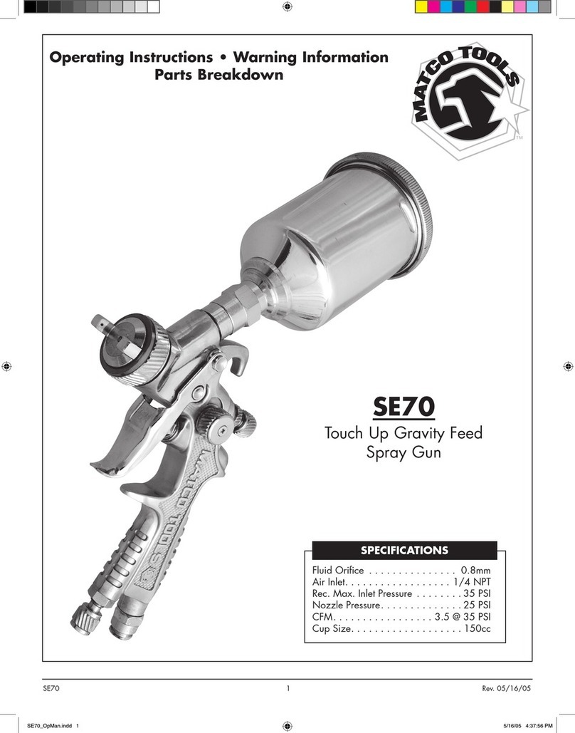 Matco Tools SE70 operating instructions