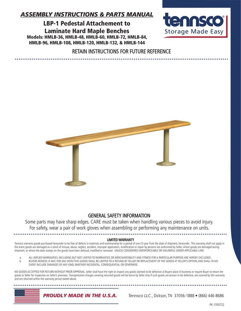 Tennsco LBP-1 Assembly Instructions/Parts Manual