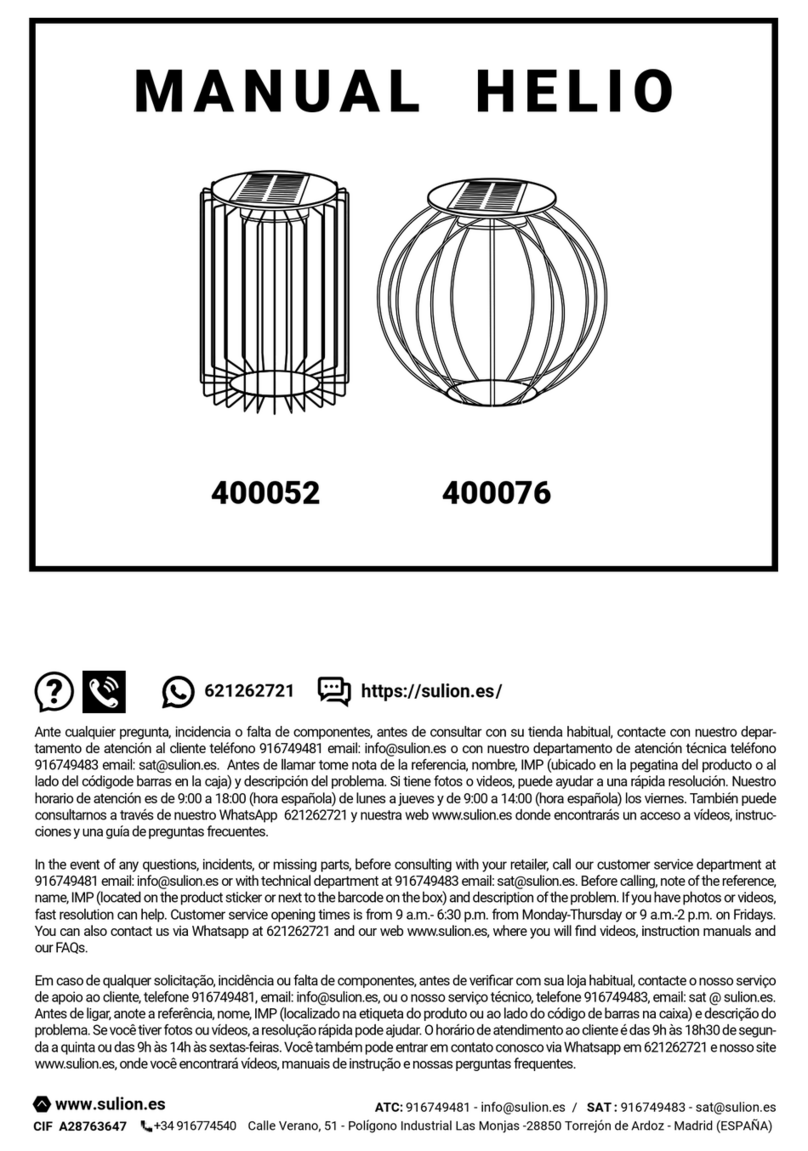 Sulion HELIO 400052 User manual