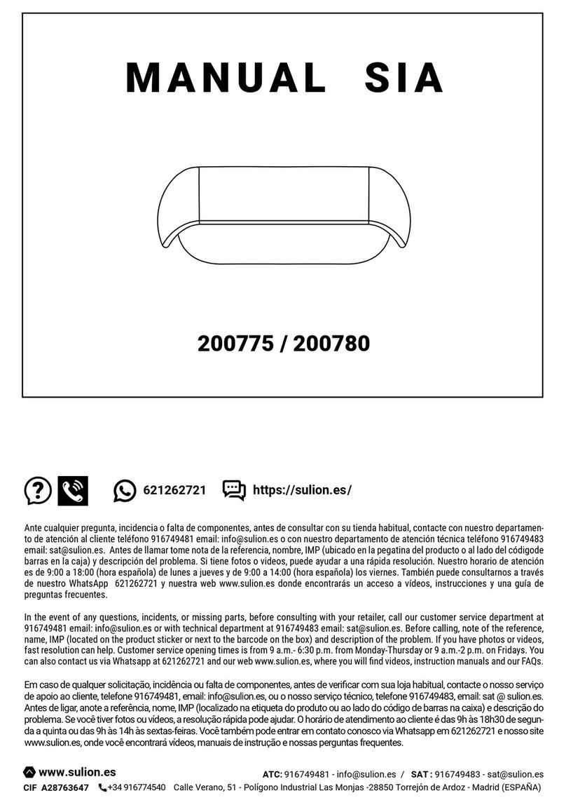 Sulion SIA 200775 User manual