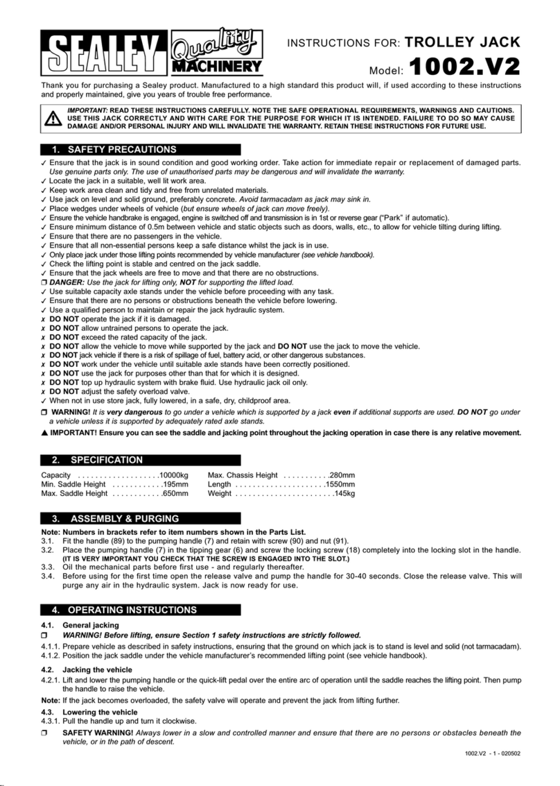 Sealey 1002.V2 instructions