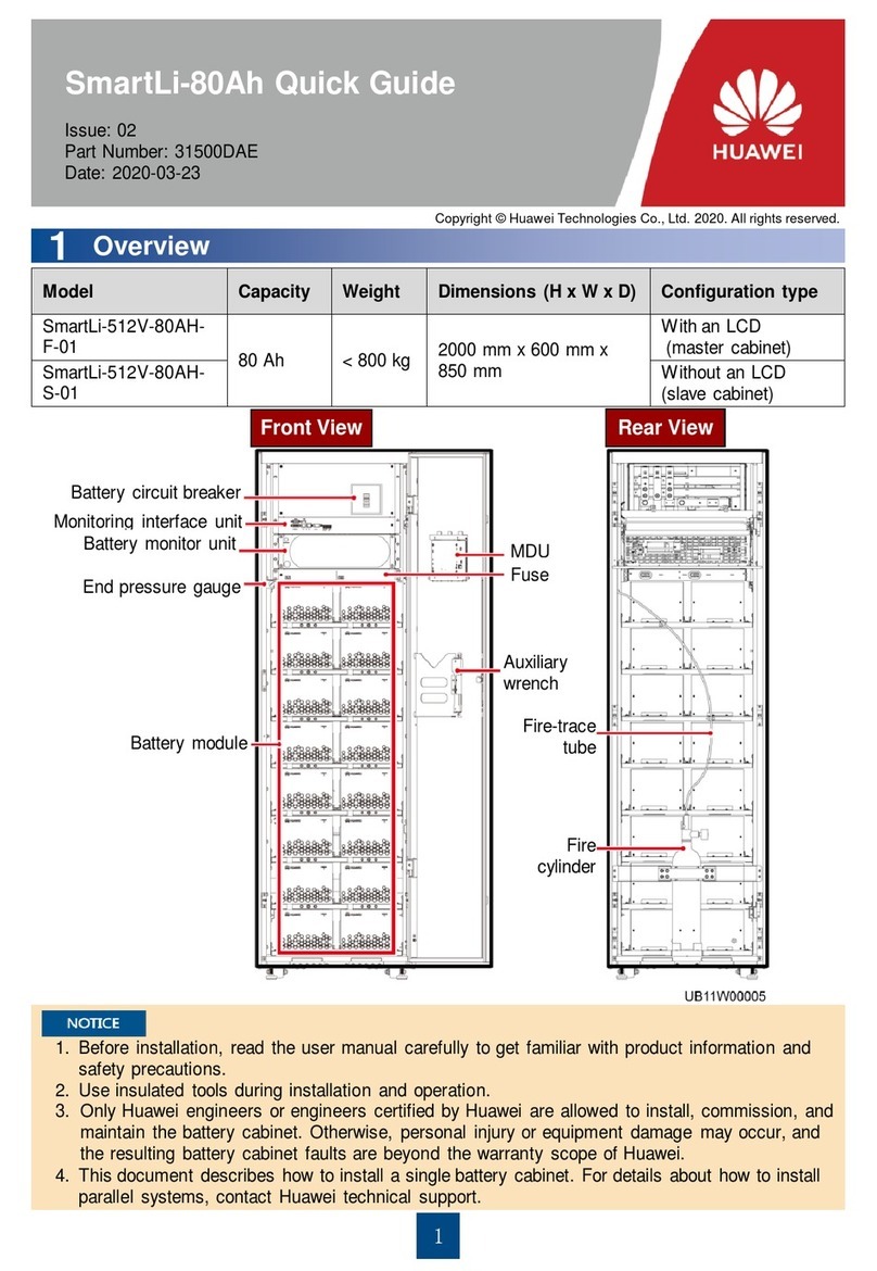 Huawei SmartLi-512V-80AHF-01 User manual