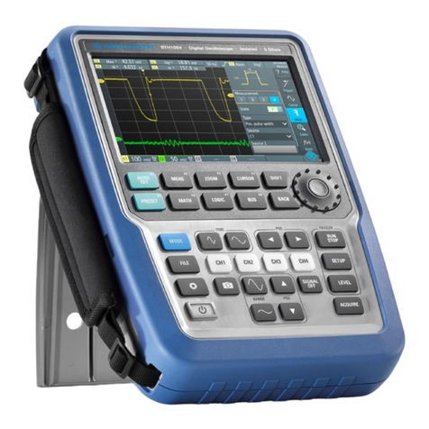 R&S RTH1004 User manual