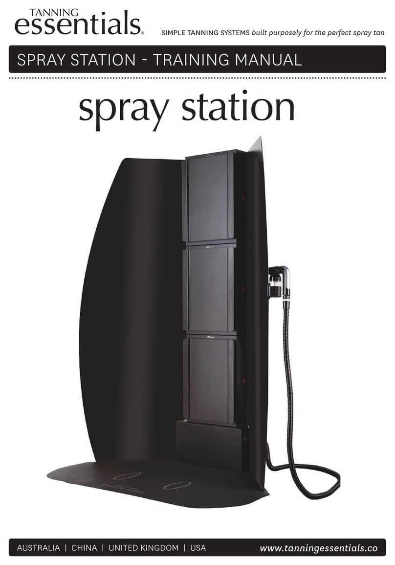tanning essentials SPRAY STATION Installation guide tanning essentials SPRAY STATION Installation guide