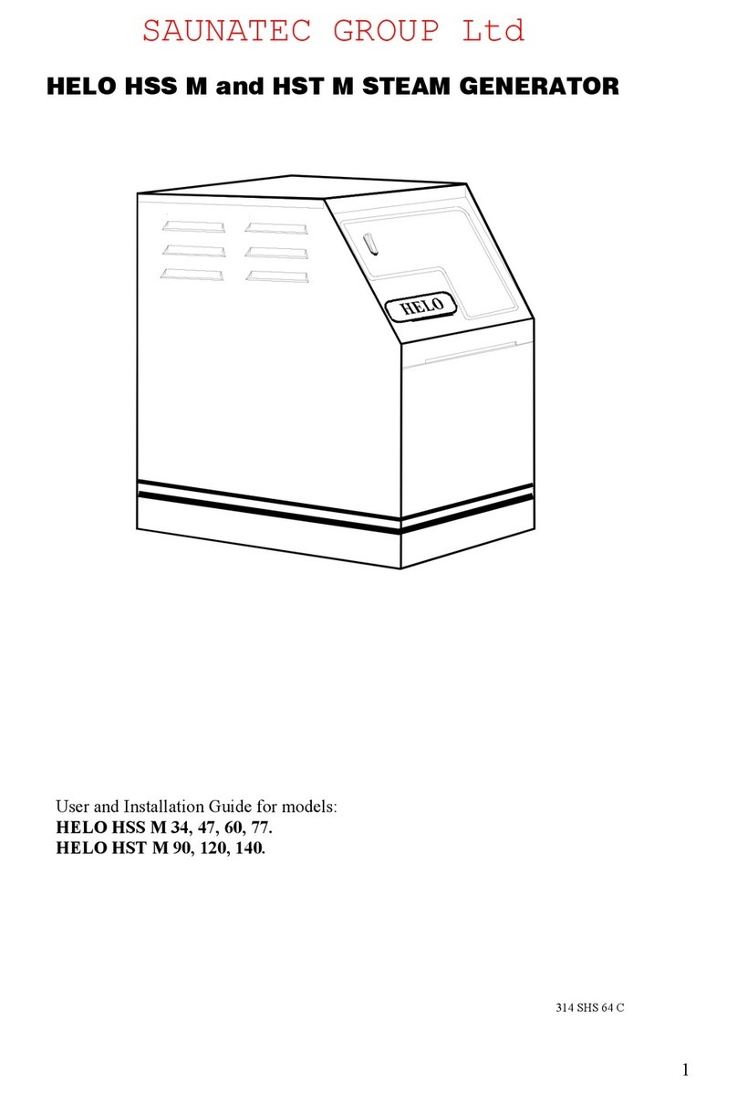 Saunatec HELO HSS M 34 User and installation guide