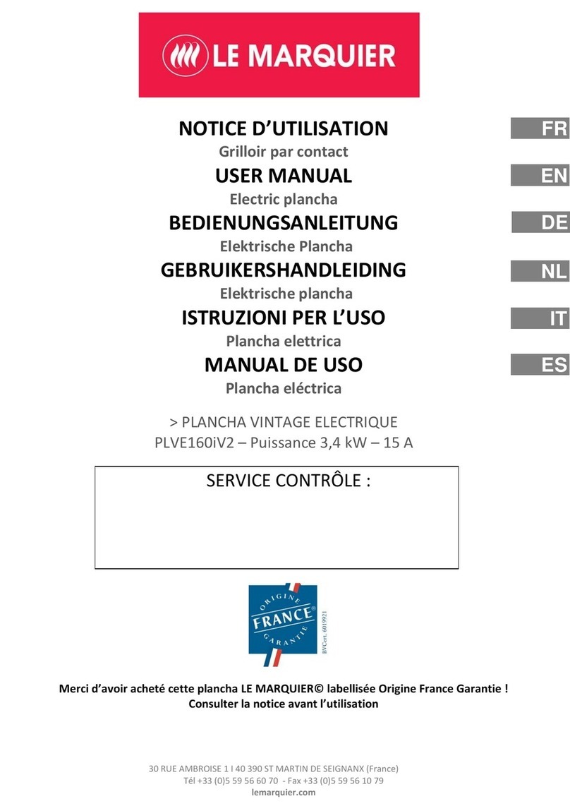 LE MARQUIER PLVE160IV2 user manual