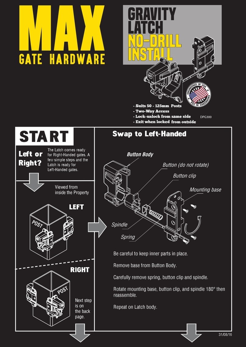 Downee Keystone DPG300 installation instructions