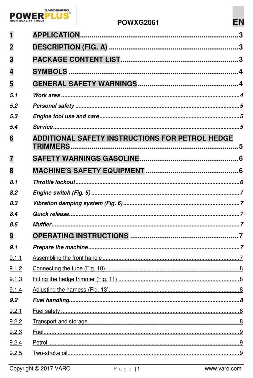 Powerplus POWXG2061 manual