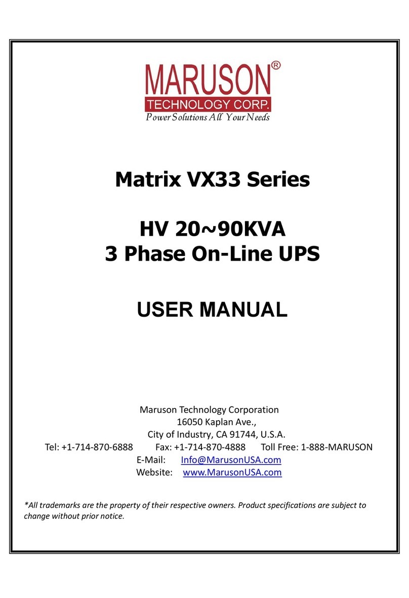 Maruson Matrix VX33 Series User manual