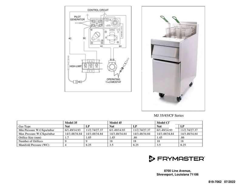 Frymaster MJ35 User manual