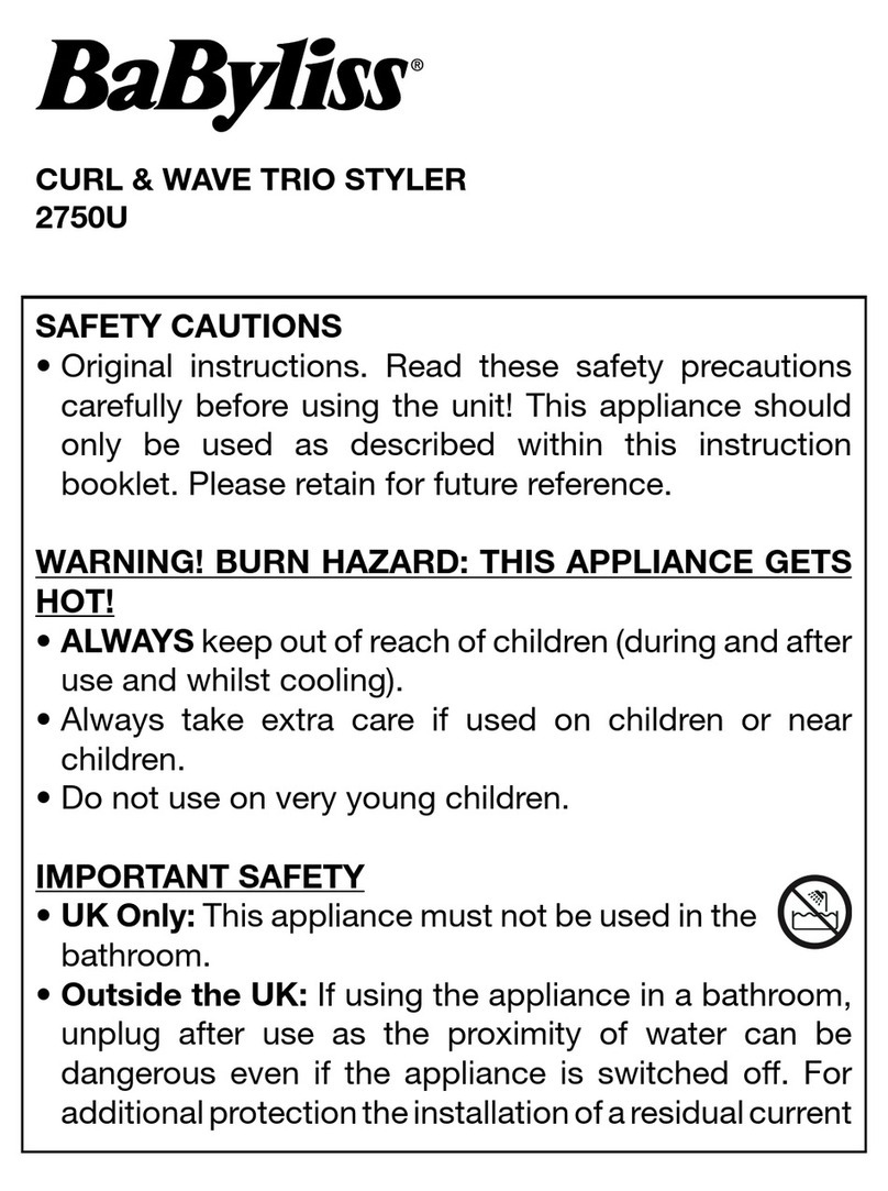 BaByliss CURL & WAVE TRIO User manual