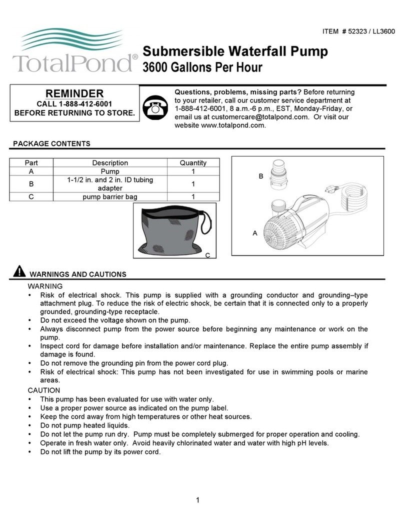 TotalPond 52323 quick start guide