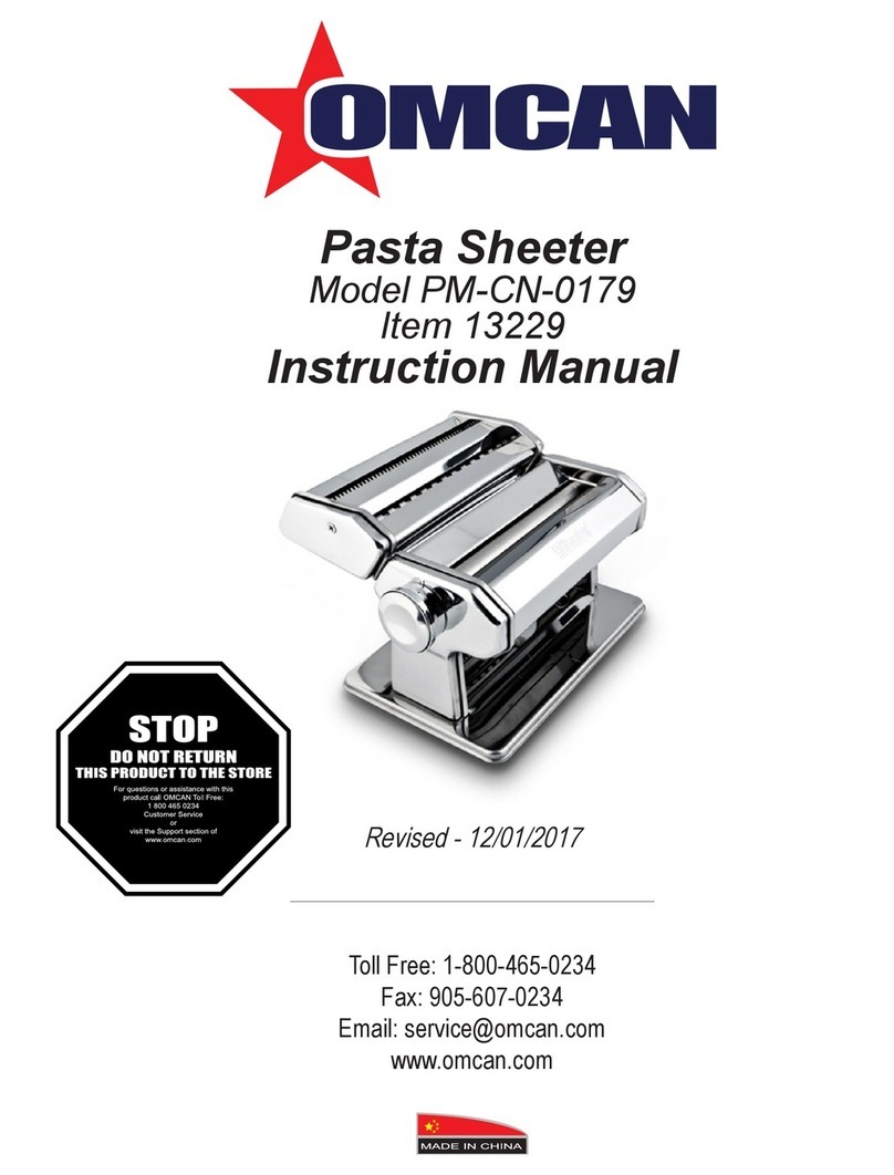 Omcan PM-CN-0179 User manual