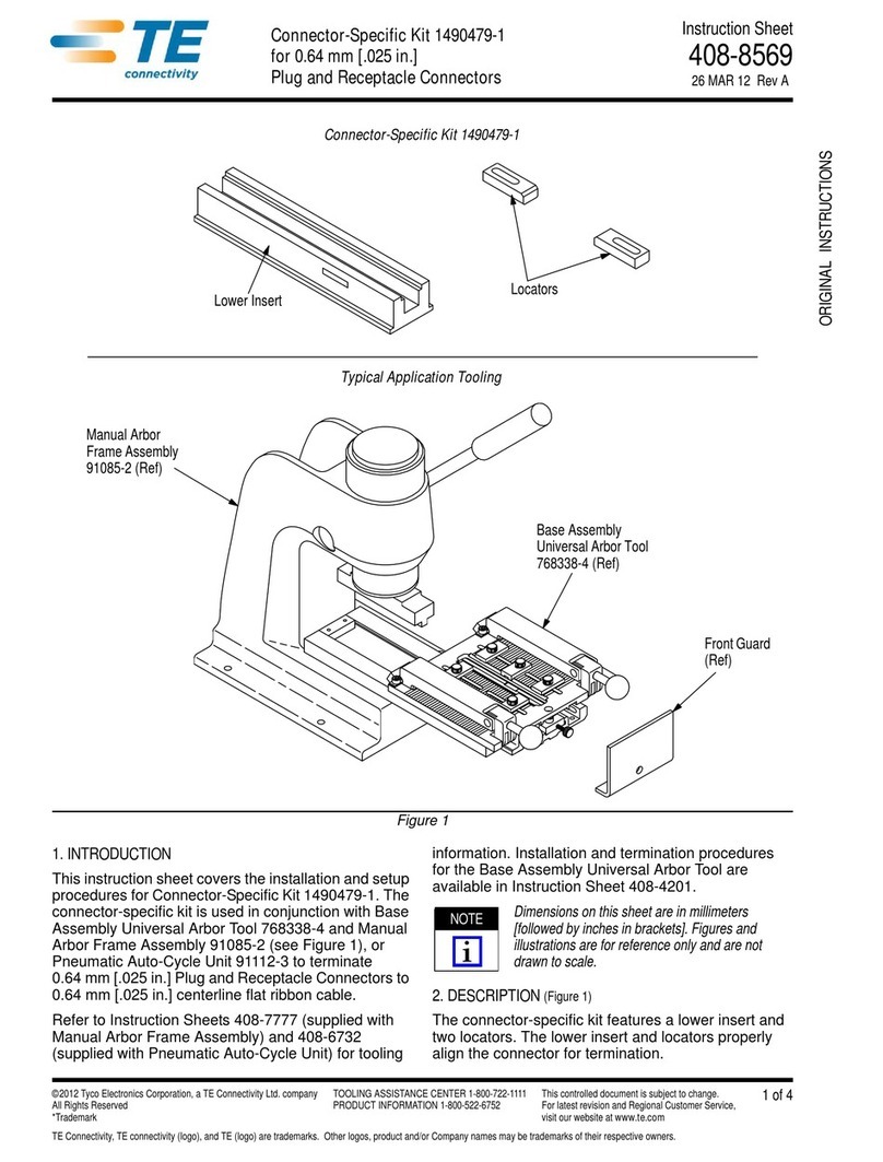 TE Connectivity 408-8569 User manual TE Connectivity 408-8569 User manual