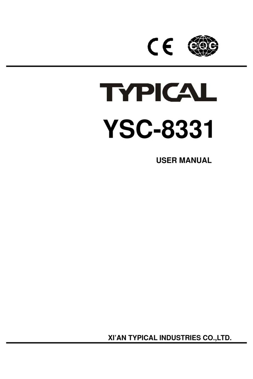 typical YSC-8331 User manual