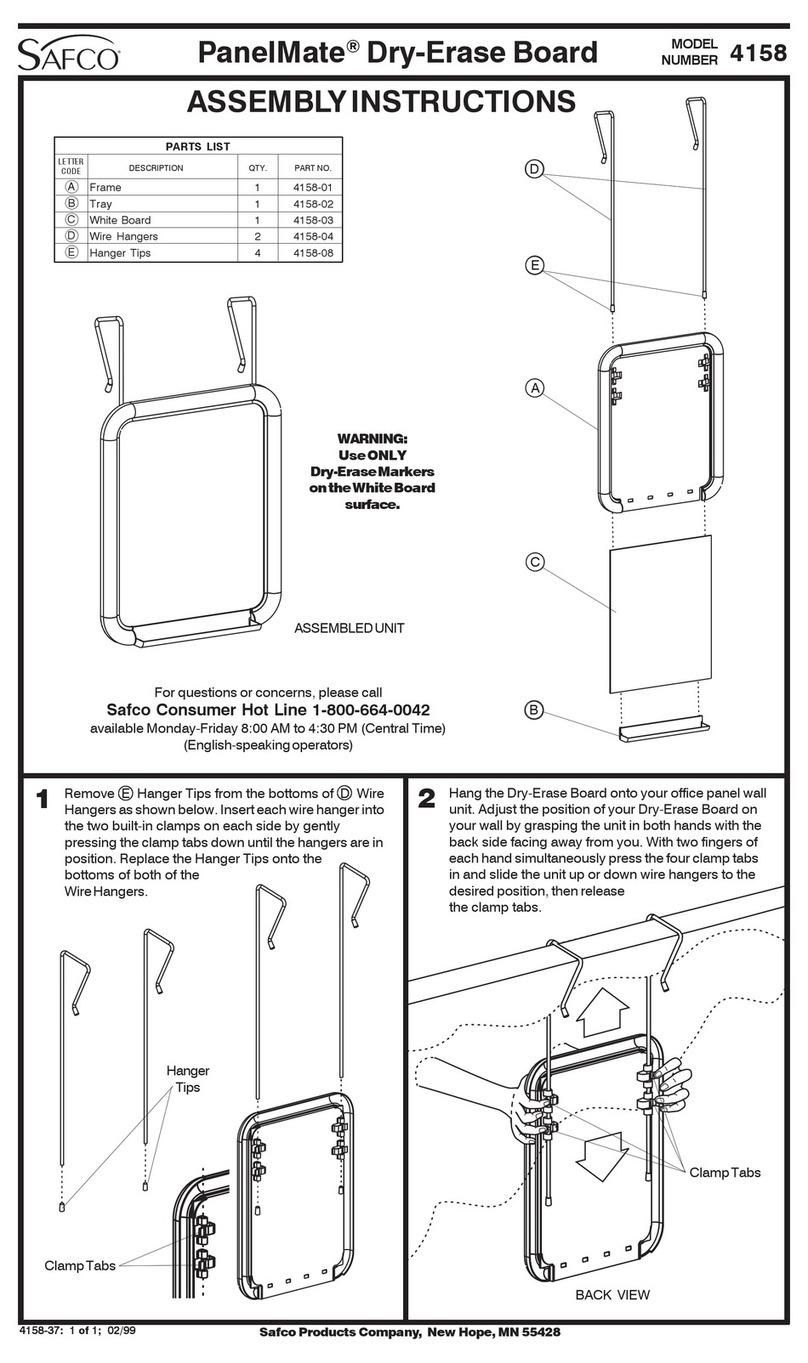 Safco PanelMate 4158 User manual