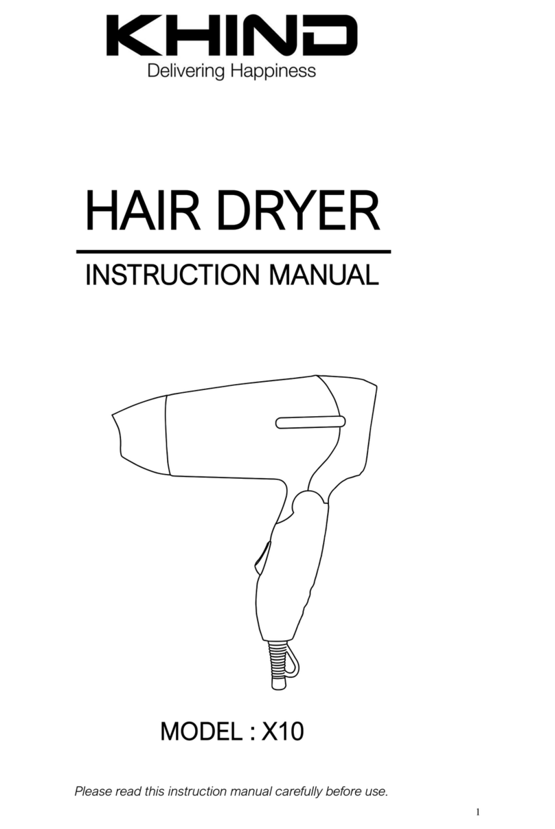 KHIND X10 instruction manual