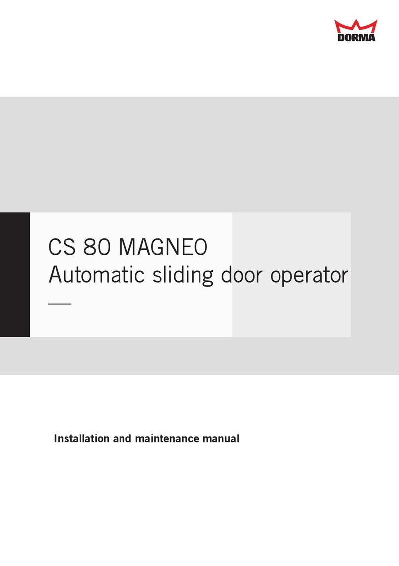 Dorma CS 80 MAGNEO Manual Dorma CS 80 MAGNEO Manual