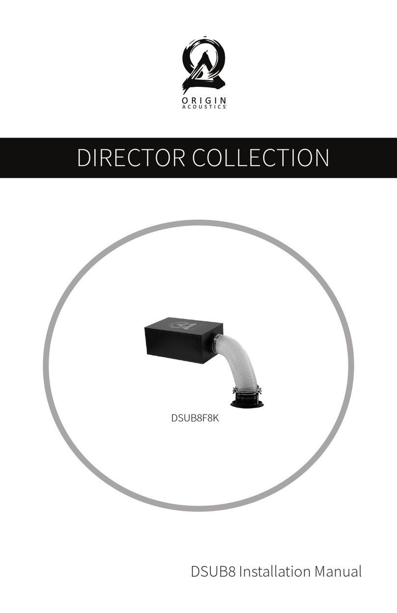 Origin Acoustics DSUB8F8K User manual