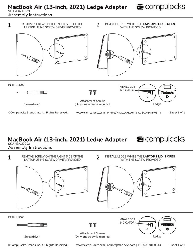 compulocks MBALDG03 Assembly instructions