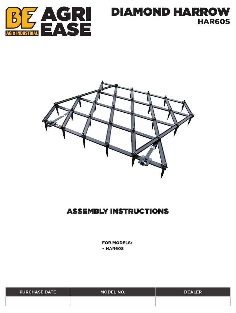 BE Ag & Industrial AGRI EASE DIAMOND HARROW HAR60S User manual