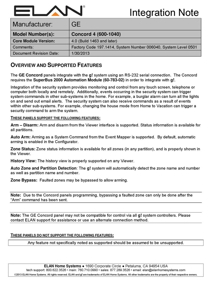 Elan g! Quick start guide