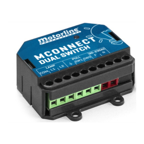 Motorline professional MCONNECT DUAL SWITCH Use and care manual
