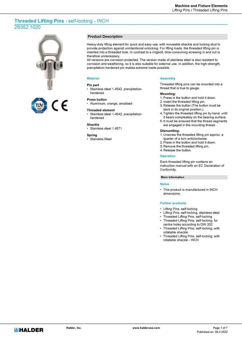 HALDER 2B352.1020 instruction manual