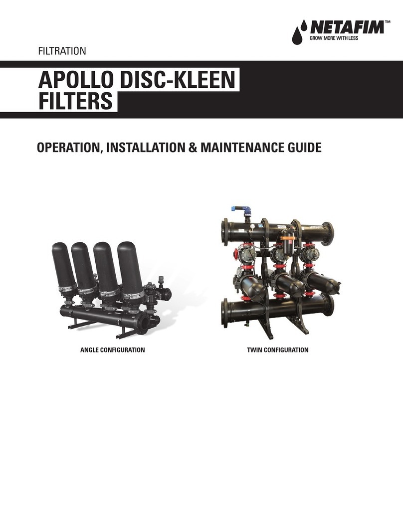 Netafim APOLLO DISC-KLEEN Instruction Manual