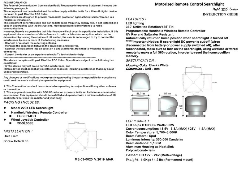 Allremote Wireless Technology 220S Series Instruction guide