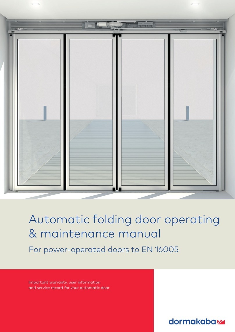 Dormakaba FFT FLEX Green Installation and operation manual Dormakaba FFT FLEX Green Installation and operation manual