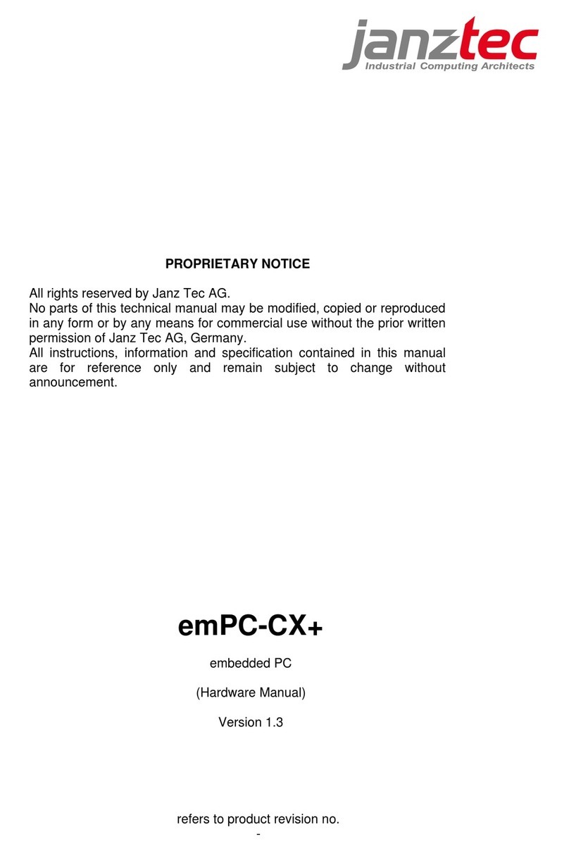 Janz Tec emPC-CX+/C-1047UE User manual