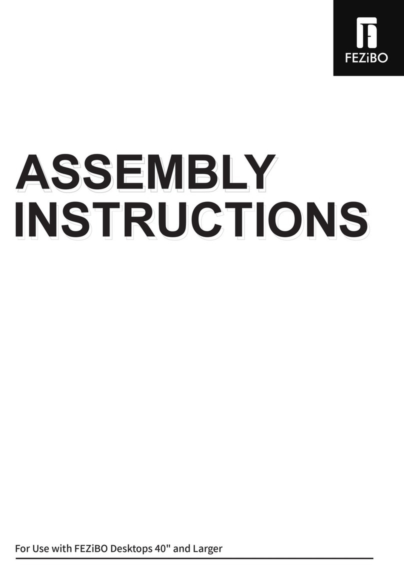 FEZIBO Electric Standing Desk Assembly instructions