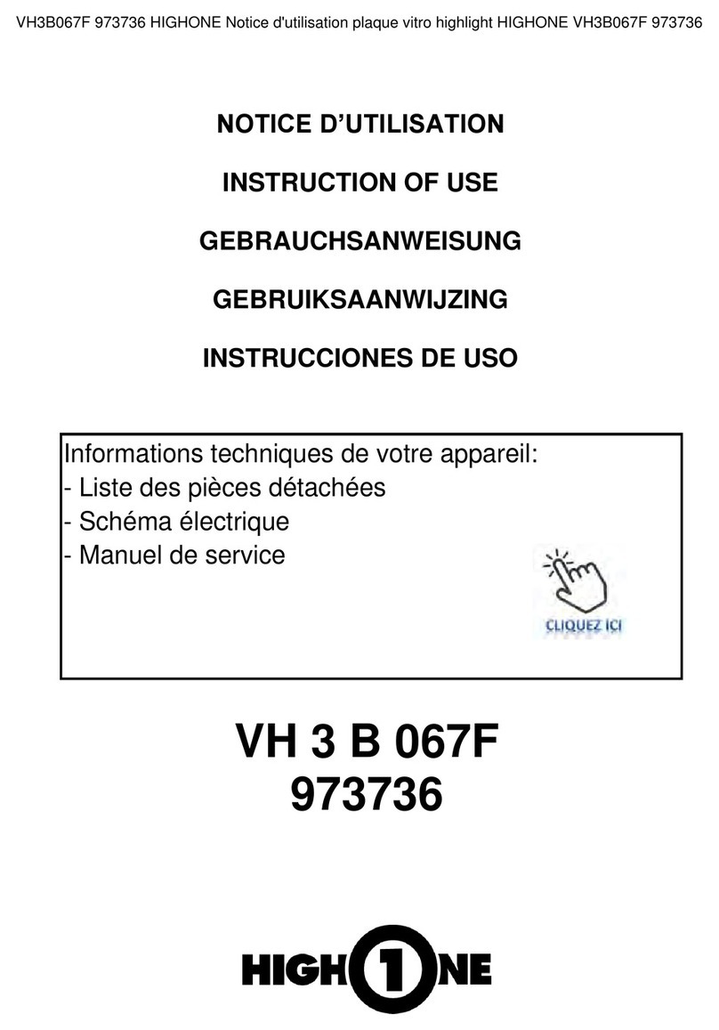 HIGH ONE VH 3 B 067F Instructions of use
