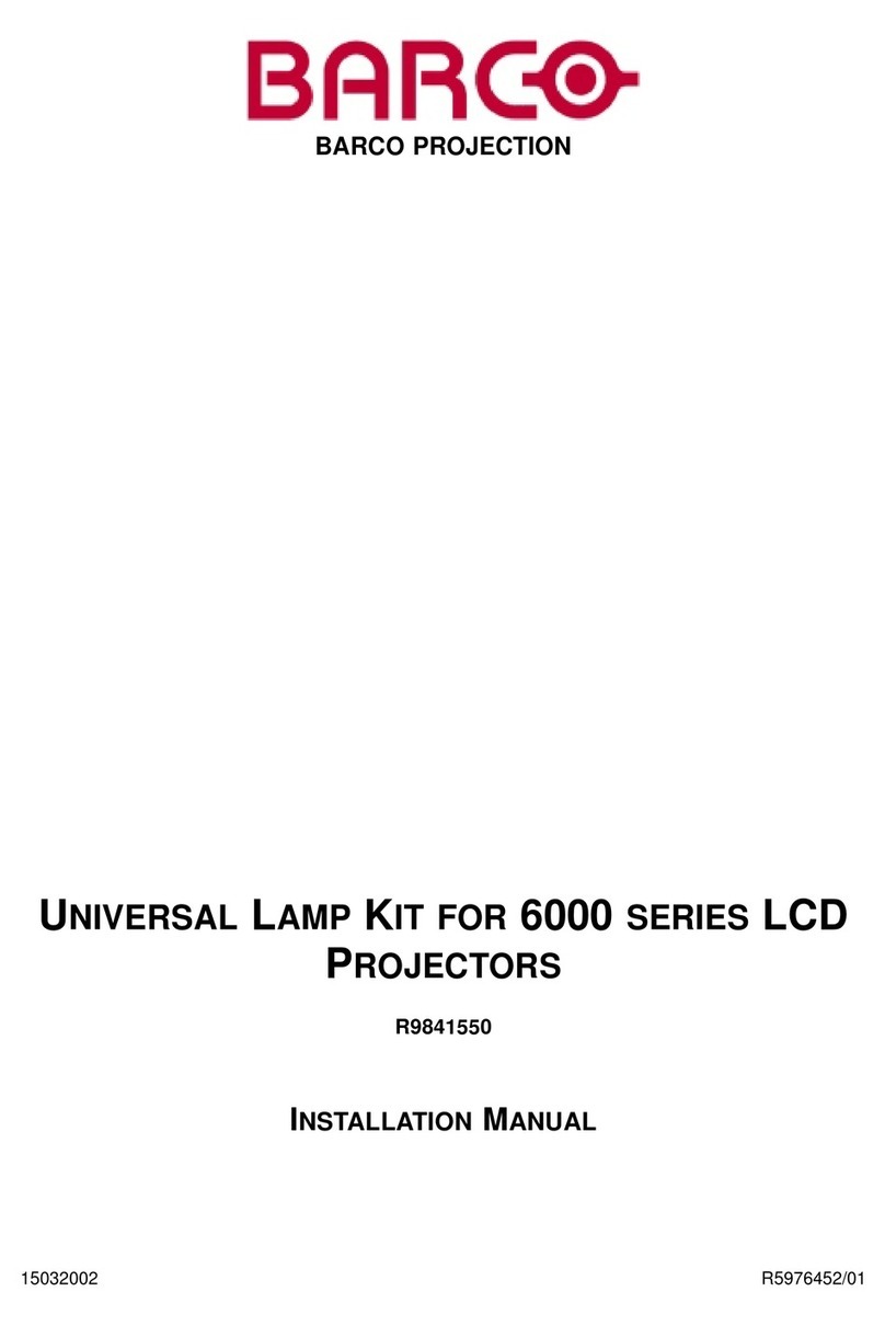 Barco R9841550 installation manual