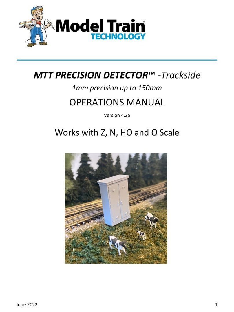 Model Train Technology MTT PRECISION DETECTOR Operation manual