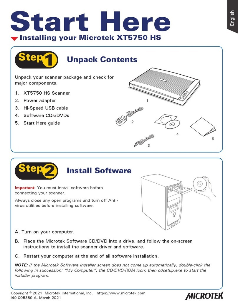 Microtek XT5750 HS instruction manual