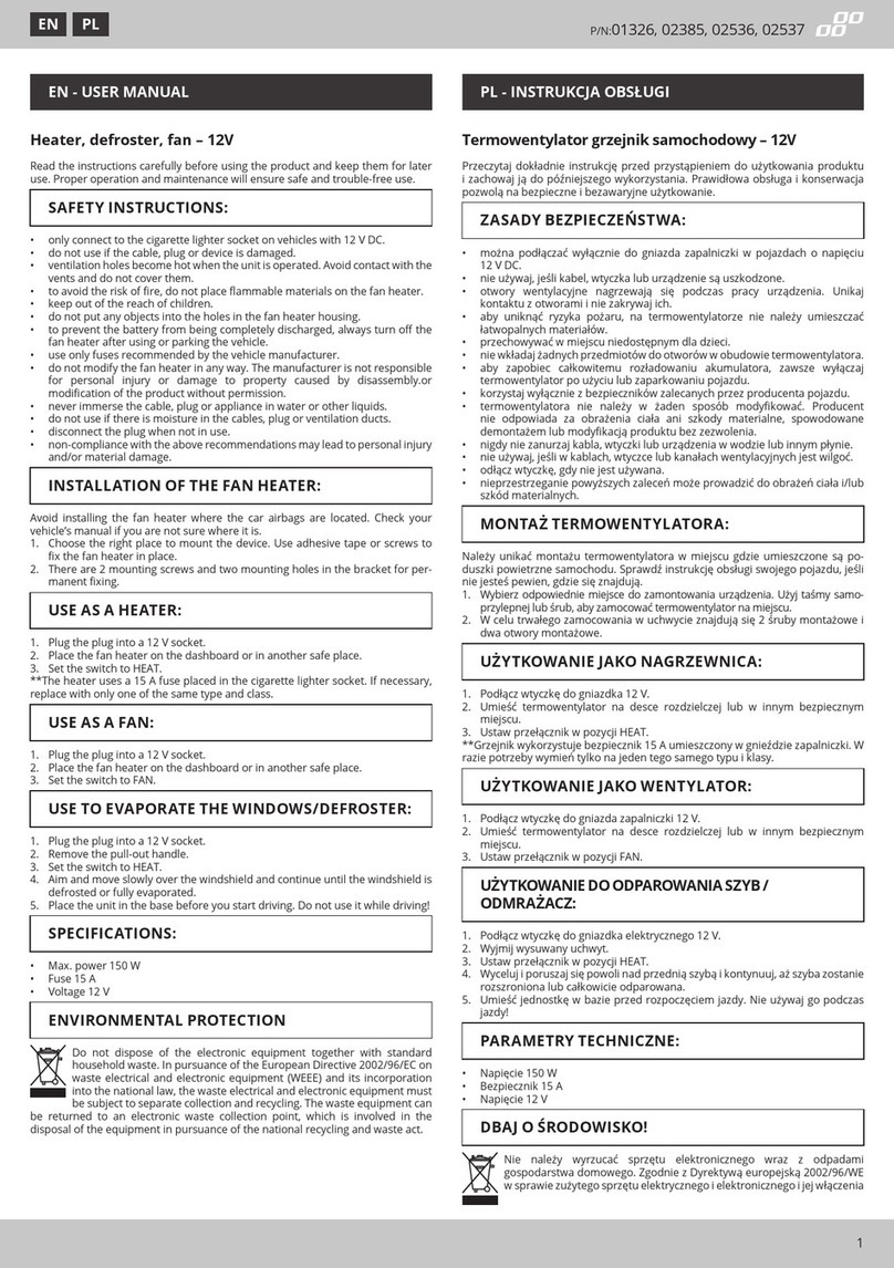 AMiO 01326 user manual