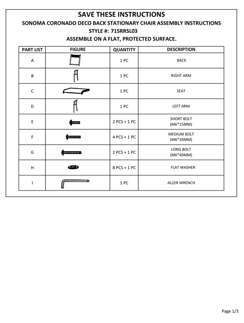 Sonoma CORONADO DECO 71SRRSL03 User manual Sonoma CORONADO DECO 71SRRSL03 User manual