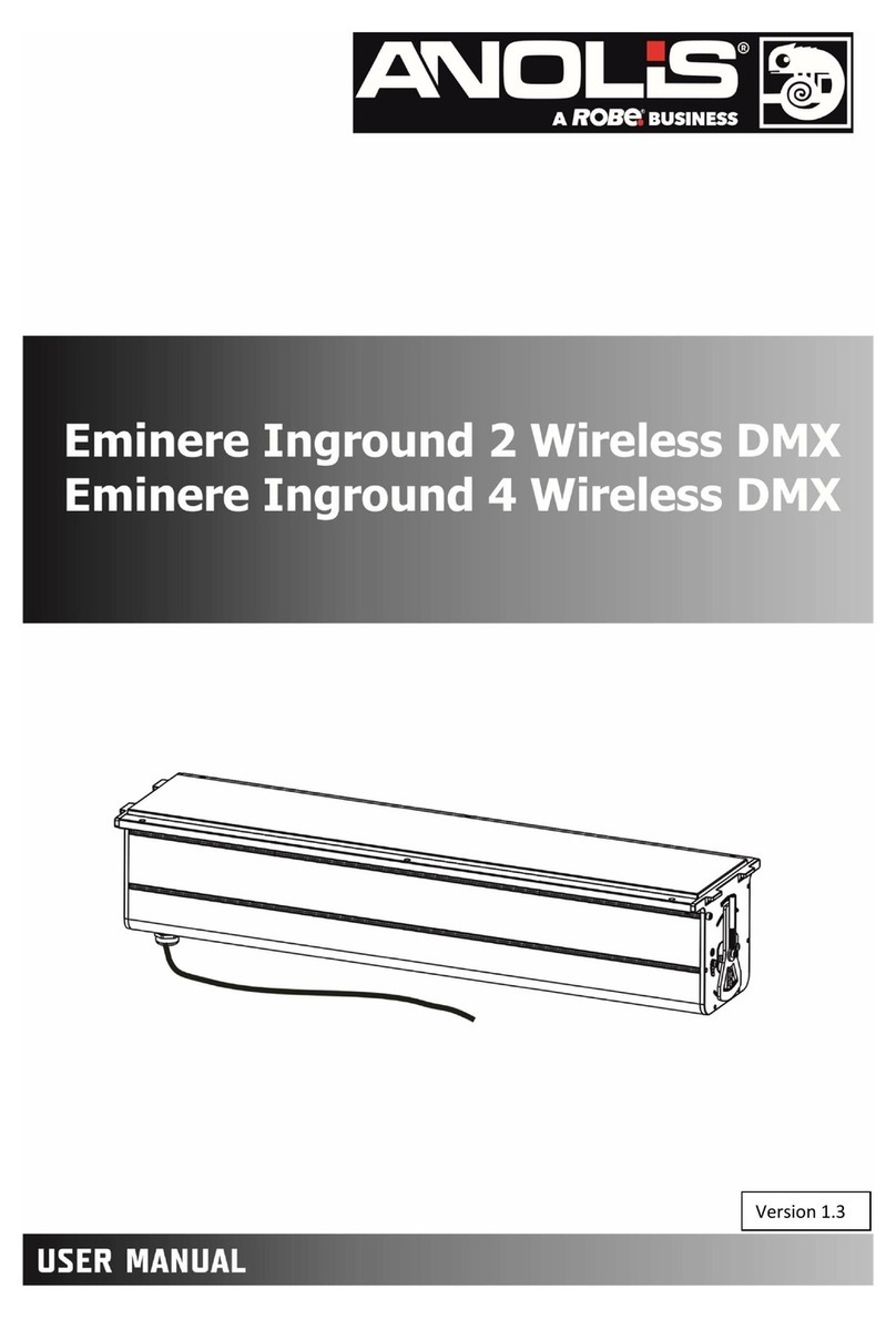 Robe Anolis Eminere Inground 2 Wireless DMX user manual
