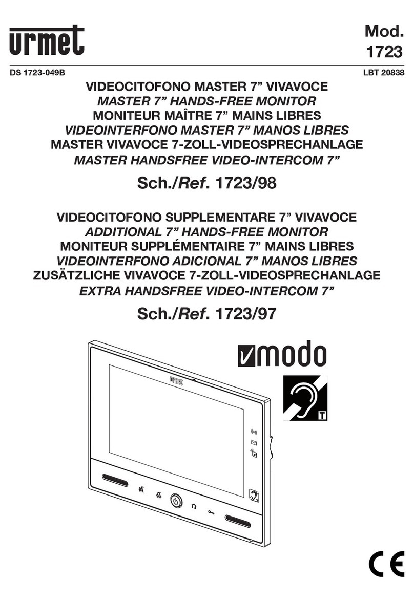 urmet domus Note 2 User manual