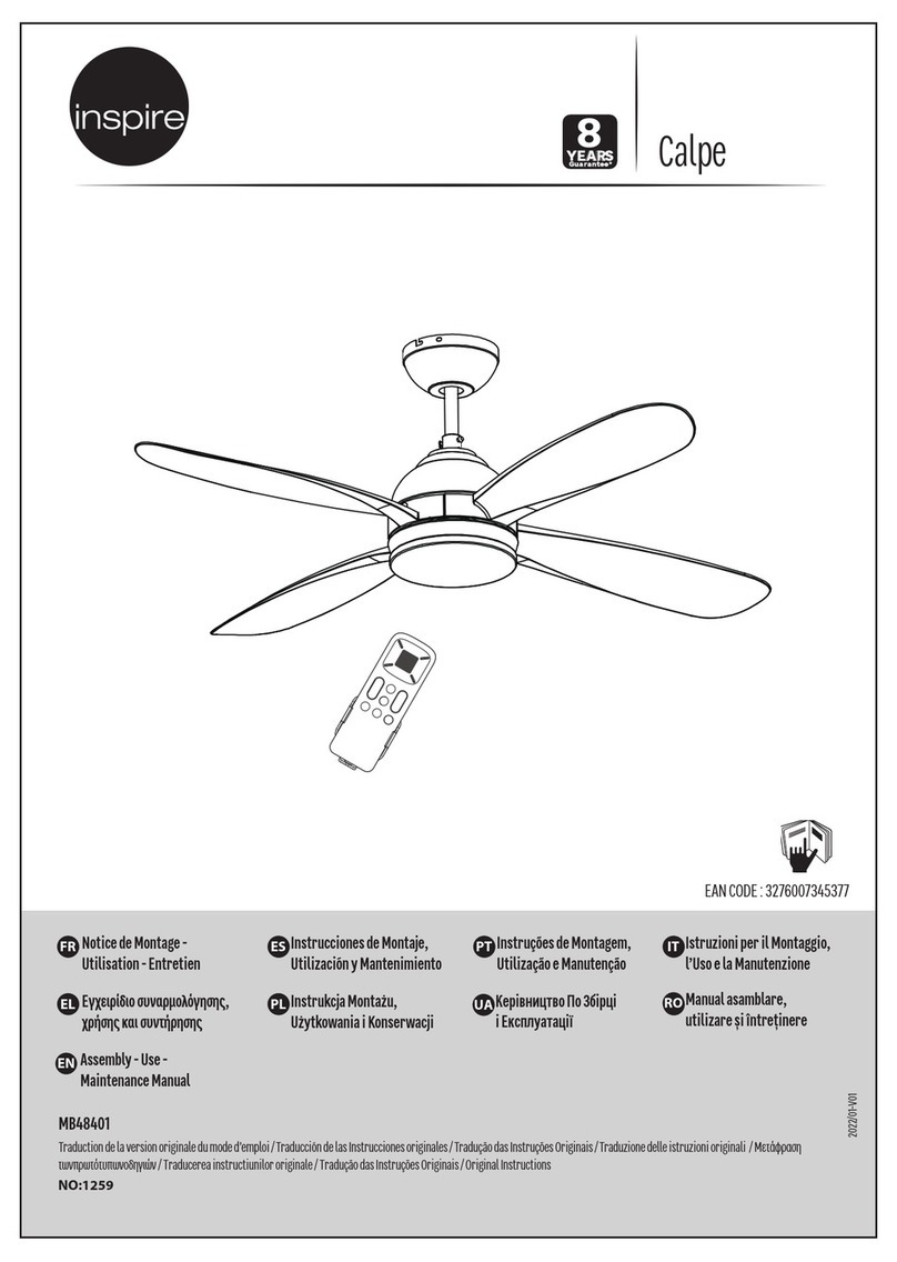 Inspire Calpe MB48401 Maintenance manual
