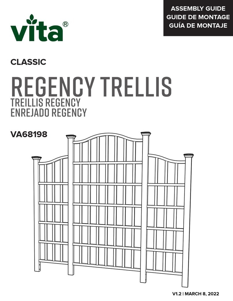 vita Classic Regency Trellis VA68198 Assembly guide