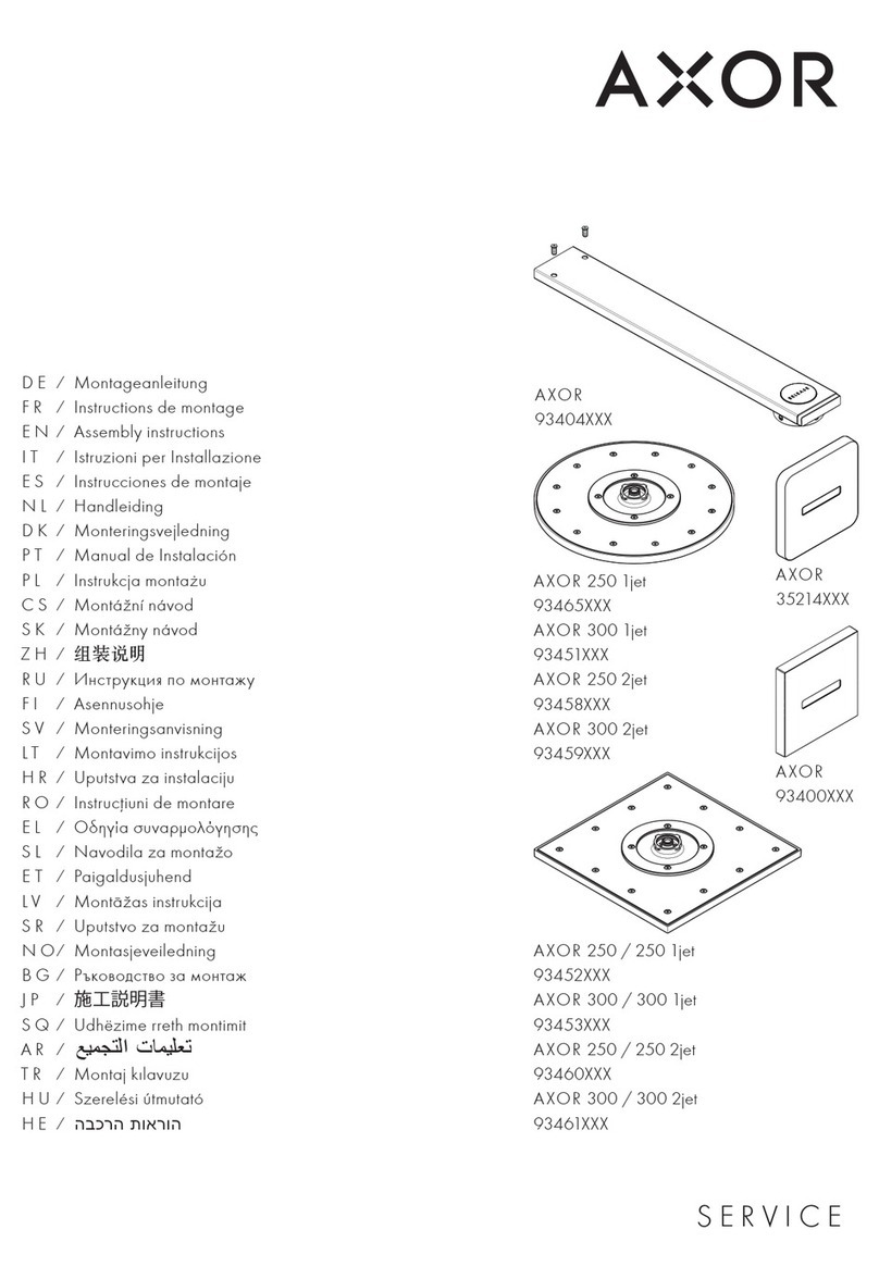Hans Grohe AXOR 93404 Series User manual